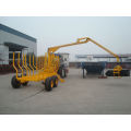 1 ton model to 12 ton model Log Loading trailer with Crane,High quality with CE certificate